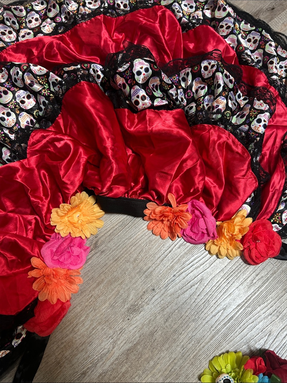 Adult Halloween Costume- Day of the Dead/Sugar Skull with Matching Headband! - Picture 4 of 9